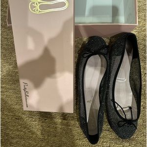 Pretty Ballerina flats with silver sparkles size US 11